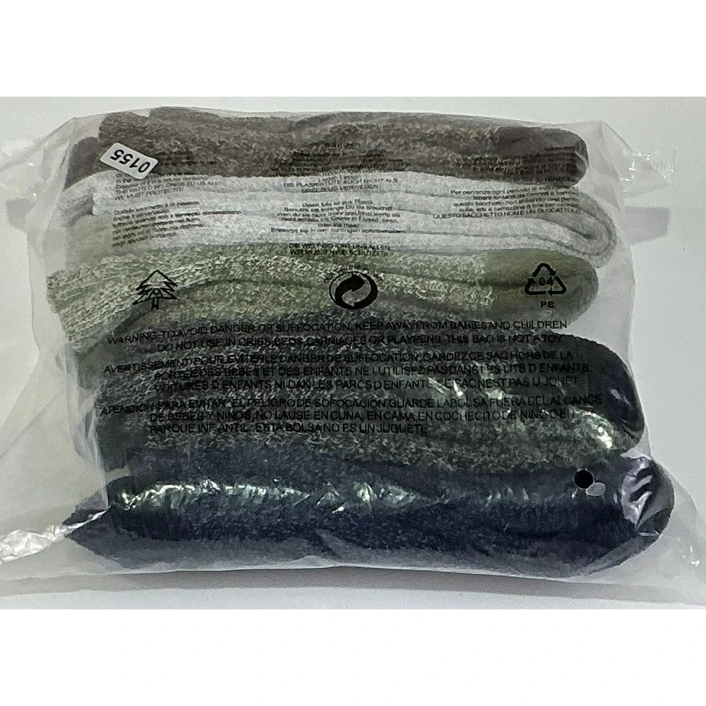 Mens Cozy‎ Thermal Crew Socks 5 Pack Winter Warm Boot Socks For Cold Weather